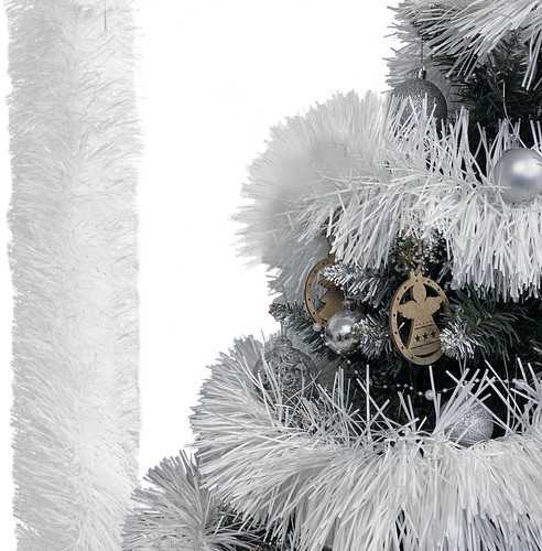Christmas medžio garland - baltas 6m Ruhhy 22307