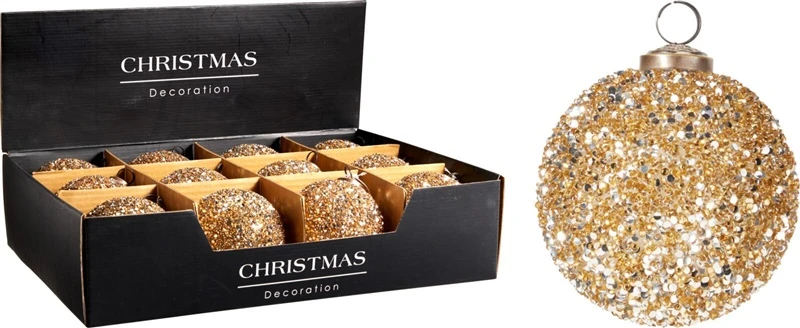 None Nežinomas Eglutės žaisliukas A75202510, aukso, stiklas