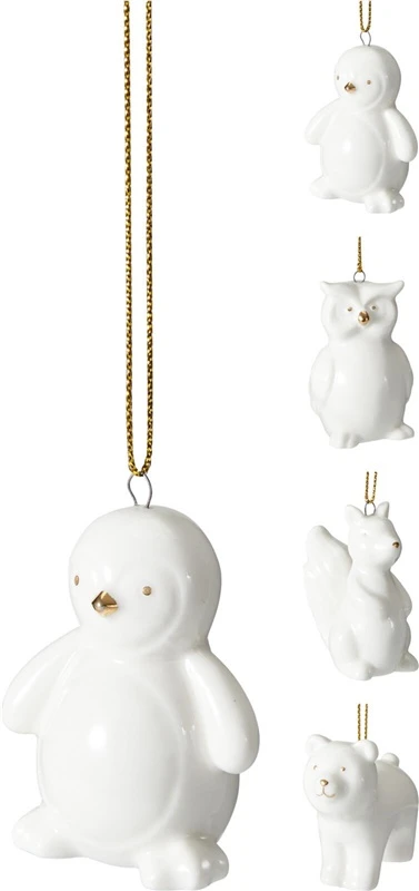 Christmas Tree toy ASL000020. baltas. porcelain