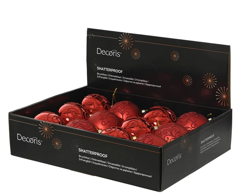 None Christmas Tree toy Decoris 024876. red. polystyrene