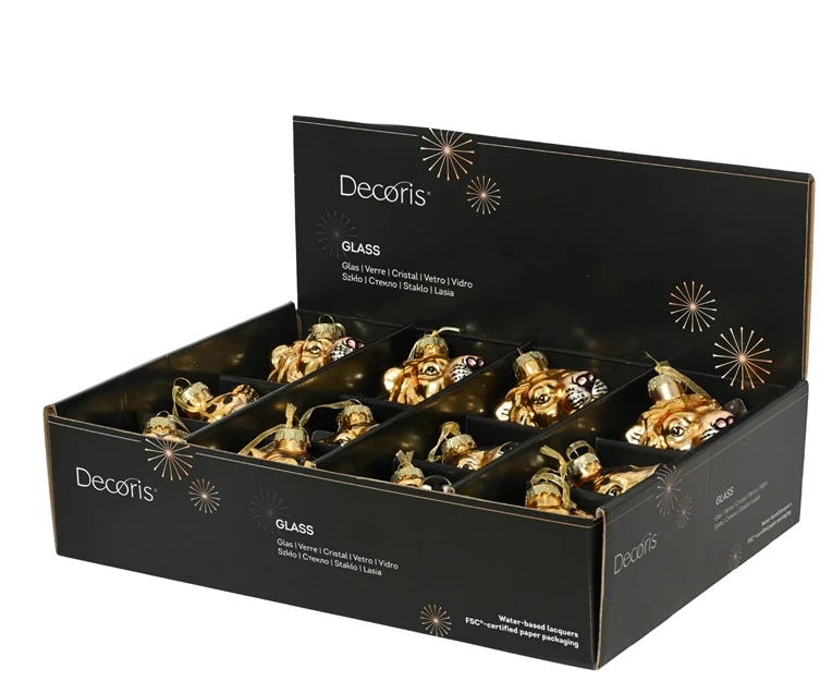 Christmas Tree toy Decoris Animal. ruda. glass