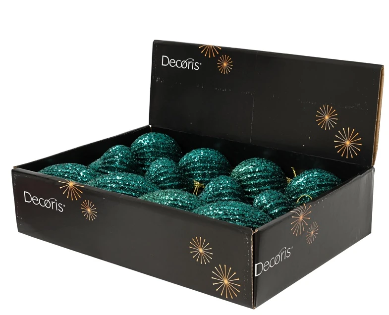Christmas Tree toy Decoris Emerald Glitter. mėlynas