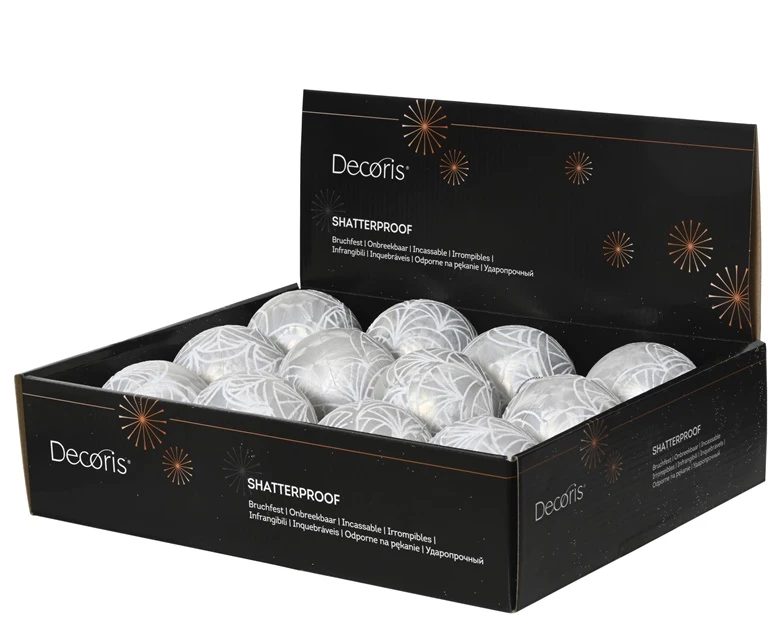 Christmas Tree toy Decoris Ice. sidabrinis. polystyrene