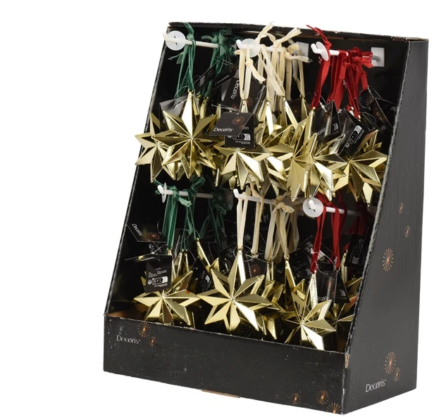 Christmas Tree toy Decoris Star. auksinis