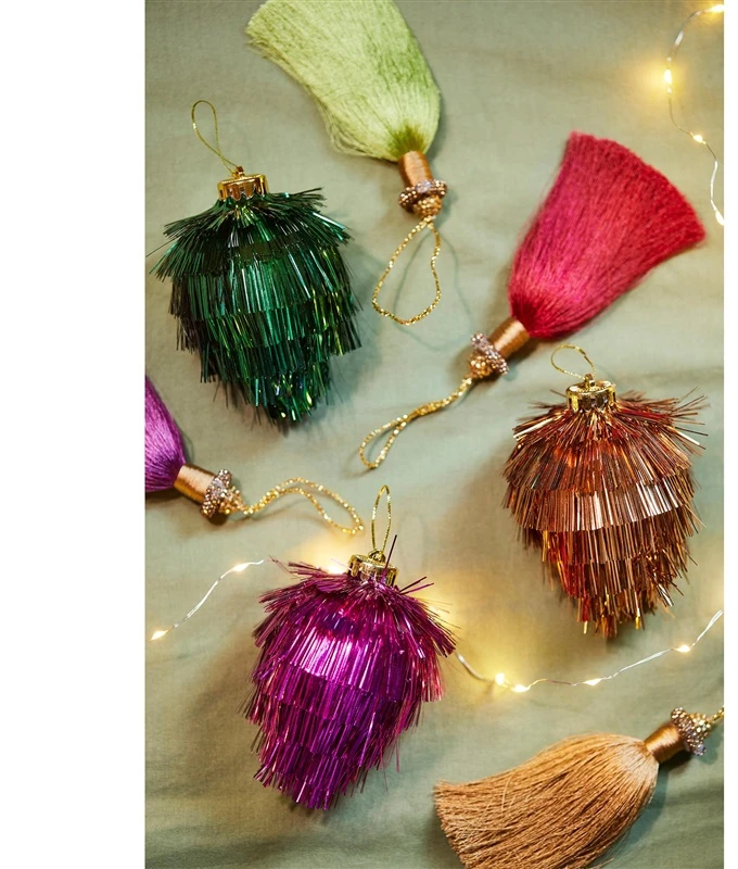 Nežinomas Eglutės žaisliukas Decoris Tinsel, 12 cm