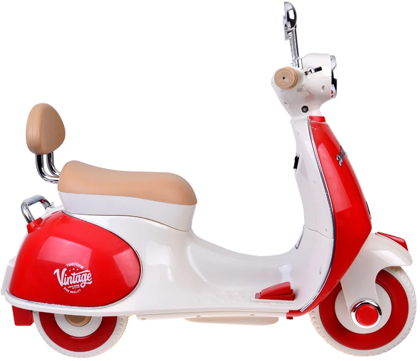 Jokomisiada Classic Electric Scooter for Kids PA0330 Raudona