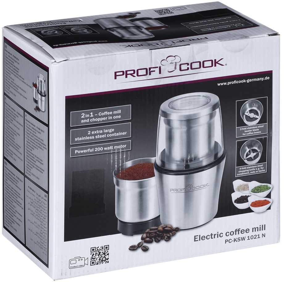 Kavamalė Clatronic Profi Cook PC-KSW 1021 (200W, sidabrinė sp.)