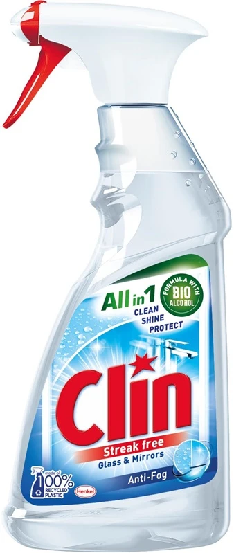 Langų valiklis CLIN Streak Free Windows & Mirrors Anti-Fog, 500 ml