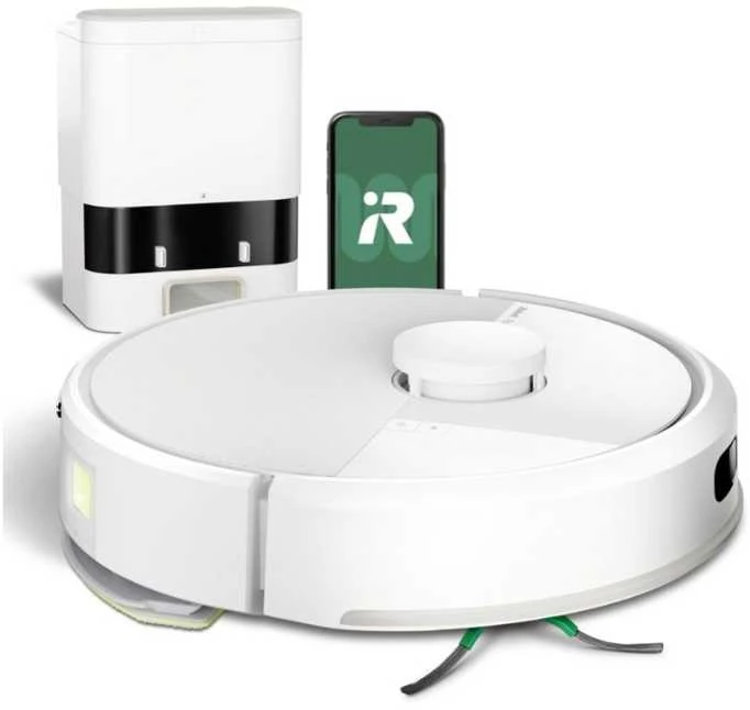 Dulkių siurblys - robotas iRobot Roomba 105 Combo su AutoEmpty stotele, baltas