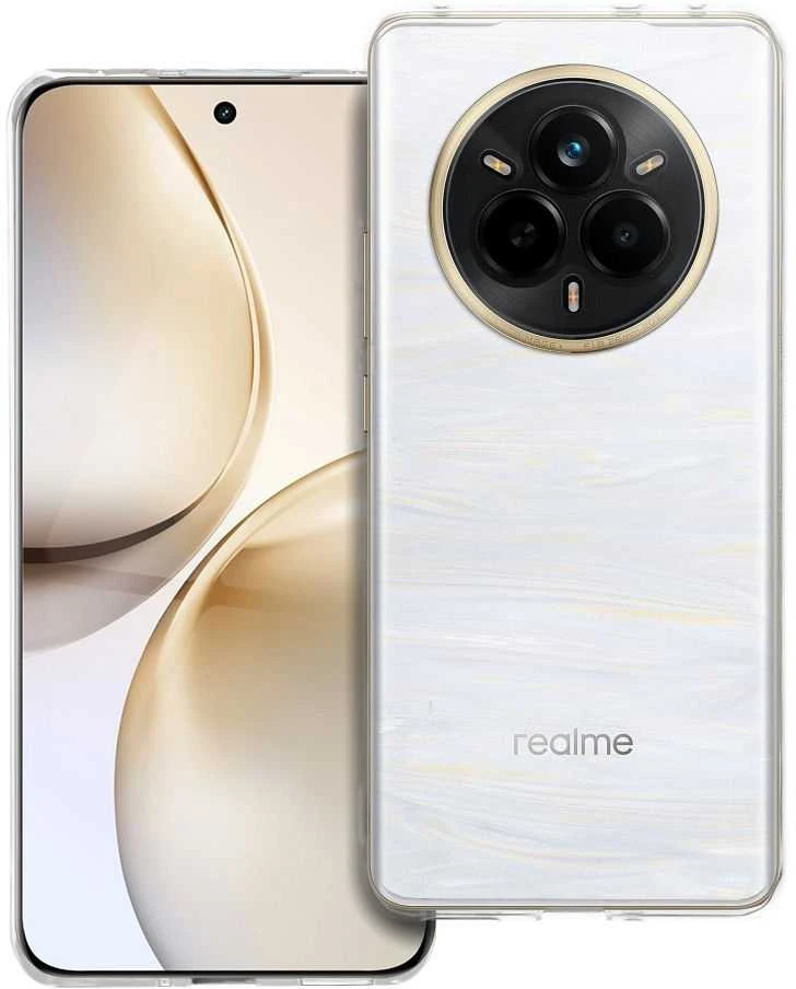 Realme 14 PRO PLUS dėklas, skaidrus (2 mm, apsaugantis kamerą), skaidrus