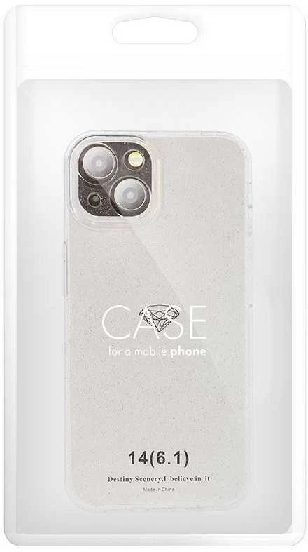 OEM dėklas, skirtas iPhone 15 PRO MAX, skaidrus, 2 mm, mirksintis, permatomas