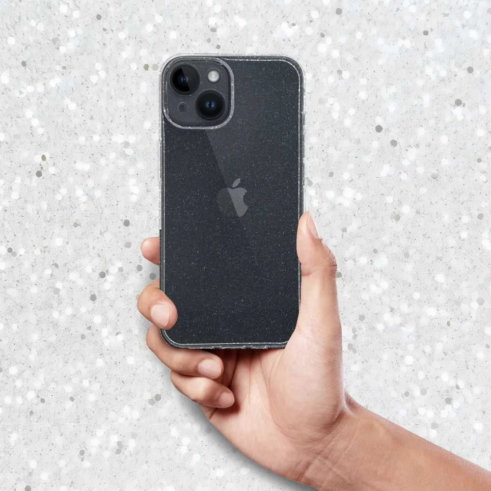 Oem Originalus dėklas, skirtas iPhone 16e (SE 4 2025) / 17e, skaidrus, 2 mm, mirksintis, permatomas