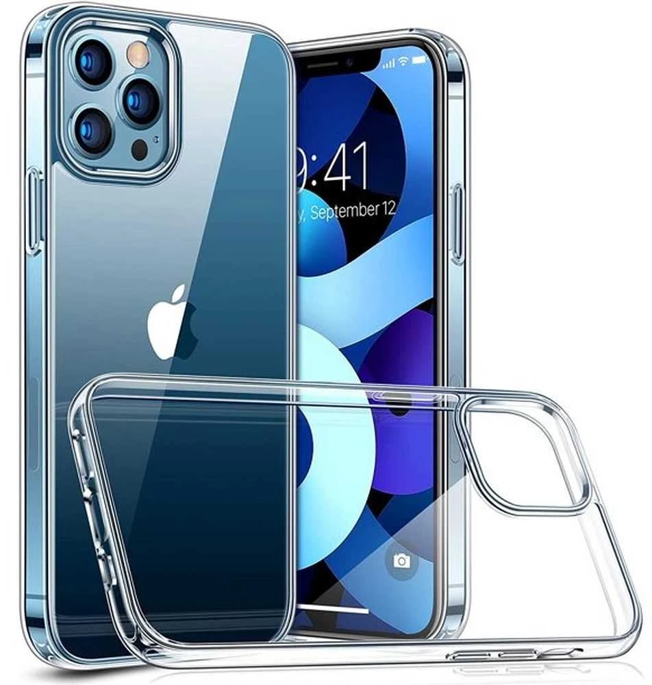 OEM dėklas, skirtas „iPhone 12 PRO MAX“ skaidriam dėklui, 2 mm dėžutė, skaidri