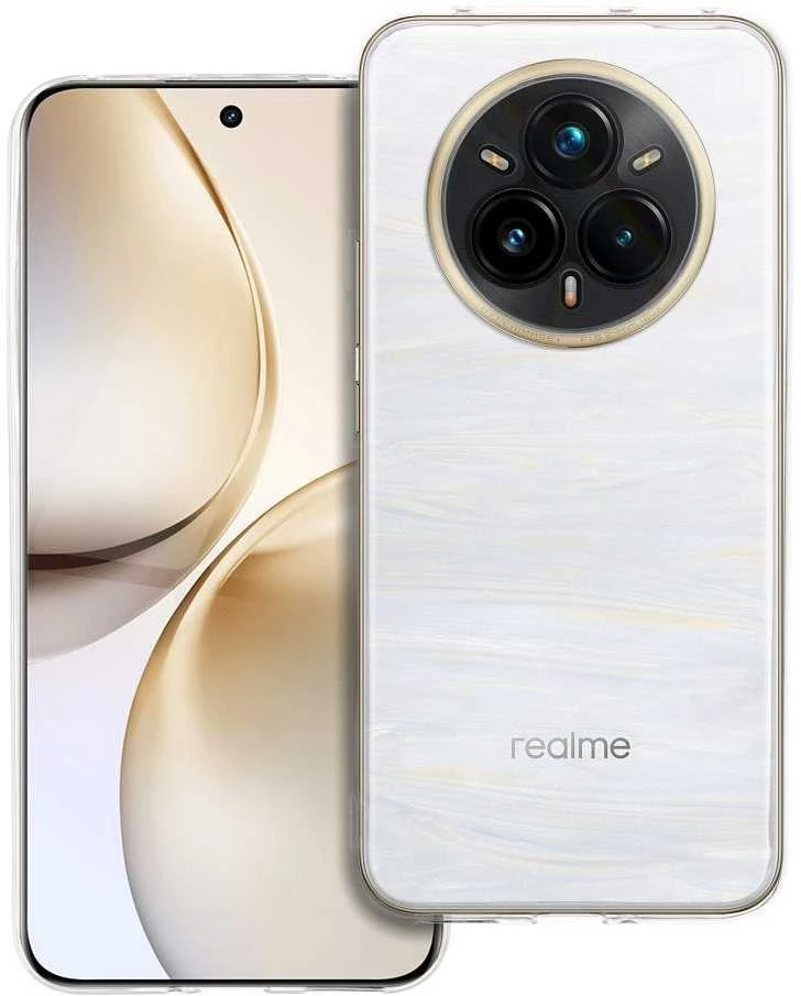Realme 14 PRO skaidrus 2 mm dėklas (apsauga nuo kameros), skaidrus