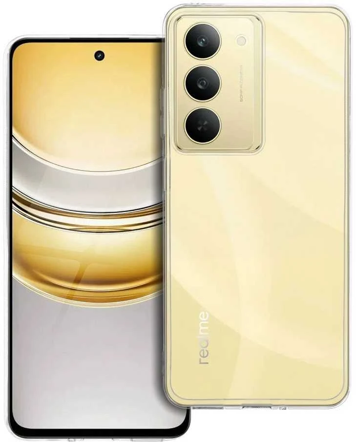 Realme 14X / V60 PRO dėklas, skaidrus, 2 mm (apsauga nuo kameros), permatomas