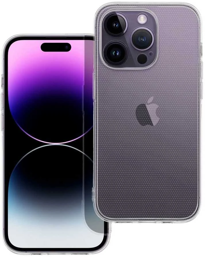 Oem Originalus „iPhone 14 PRO“ skaidrus dėklas (2 mm, apsaugantis kamerą), permatomas