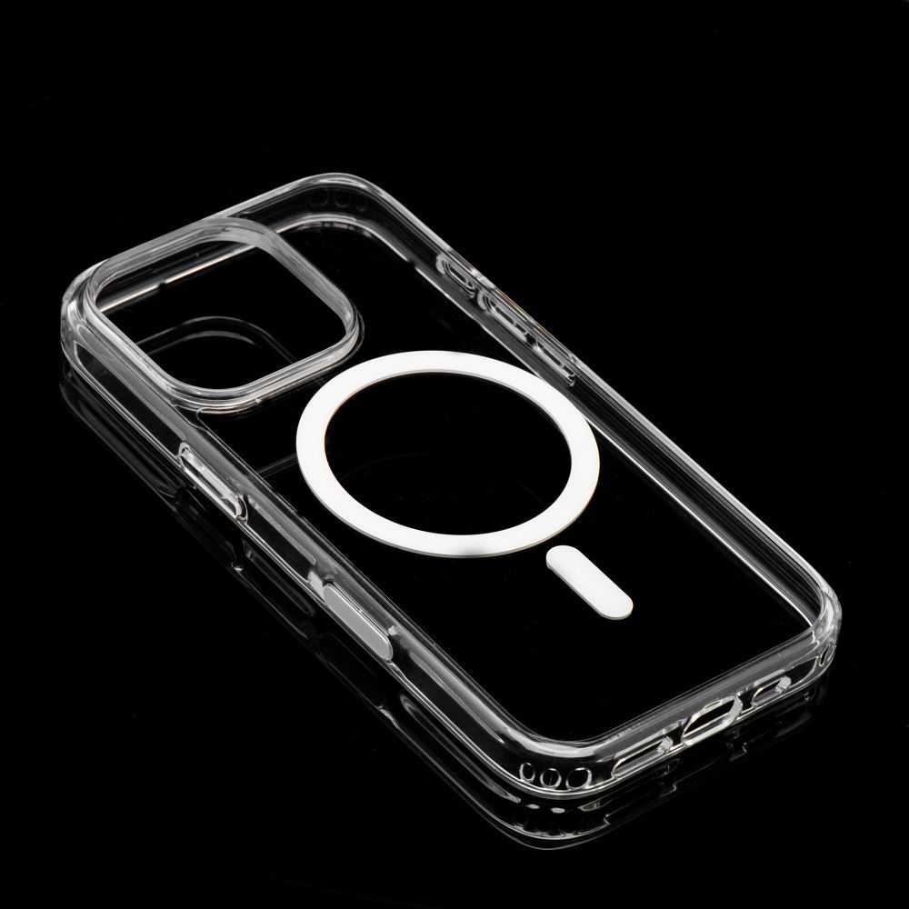 Oem Originalus „iPhone 17 Clear Mag Cover Elite“ dėklas (STR / NEGELTONAS / KAMEROS VALDYMO MYGTUKAS), suderinamas su skaidriu „MgSafe“