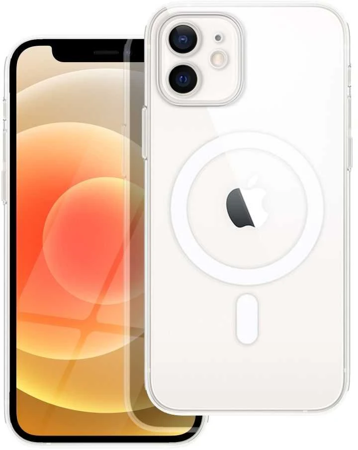 Oem Originalus „iPhone 12“ dėklas, skaidrus „Mag“ dėklas (STR / APSAUGA NUO FOTOAPAROS), suderinamas su „MagSafe“ permatomu dėklu.