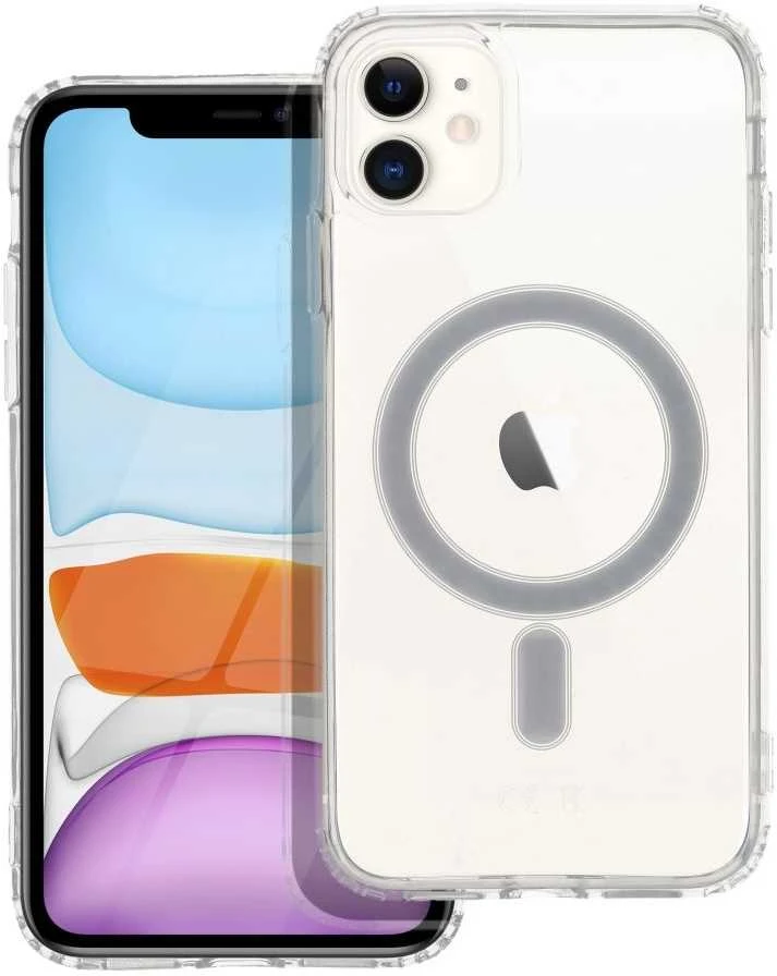 Oem Originalus „iPhone 11“ dėklas, skaidrus „Mag“ dangtelis (STR), suderinamas su „MagSafe“ permatomu dėklu.