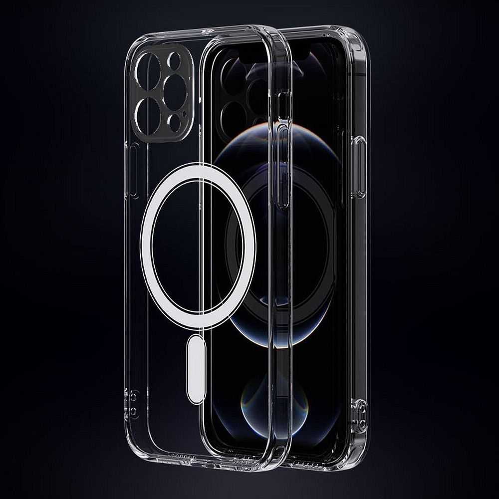 Oem Originalus „iPhone 16e“ (SE 4 2025) / 17e dėklas, skaidrus „Mag“ dangtelis (STR), suderinamas su skaidriu „MagSafe“