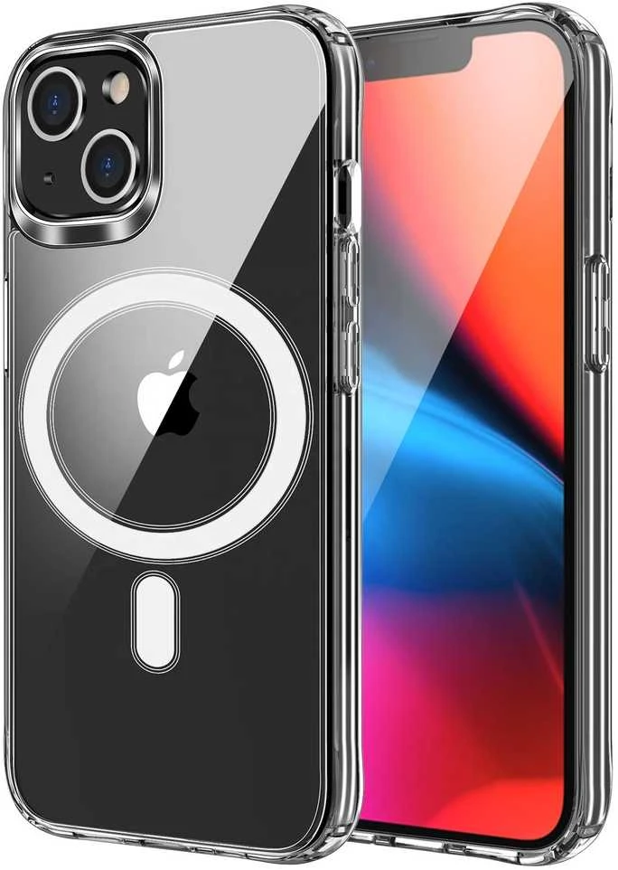 Oem Originalus „iPhone 17 Pro / 18 Pro“ dėklas (žemas kameros kraštas), skaidrus „Mag“ dėklas (MID), suderinamas su „MagSafe“ permatomu dangteliu.