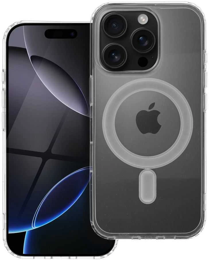Oem Originalus „iPhone 16 PRO“ skaidrus „Mag“ dėklas (MID), suderinamas su „MagSafe“ permatomu dėklu