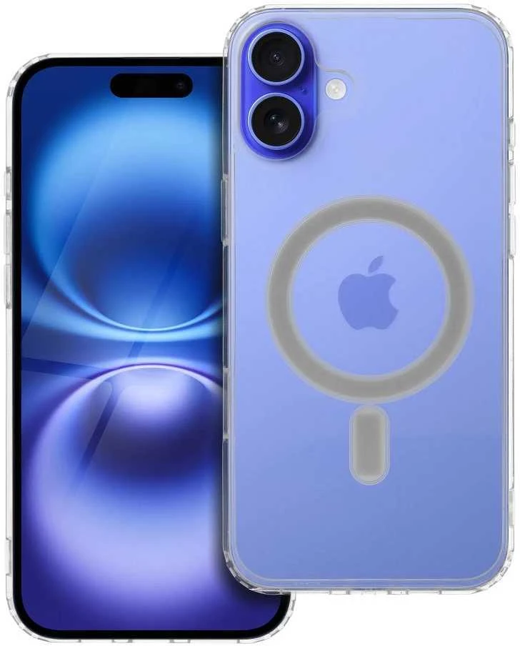 Oem Originalus „iPhone 16 PLUS“ dėklas, skaidrus „Mag“ dėklas (MID), suderinamas su „MagSafe“ permatomu dėklu