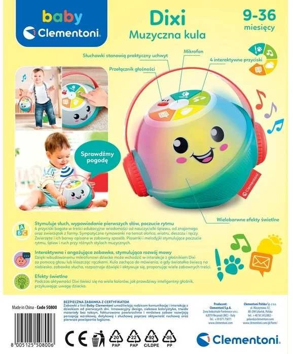Clementoni Muzikinis žaislas kūdikiams su šviesomis ir garsais (lenkų k.)