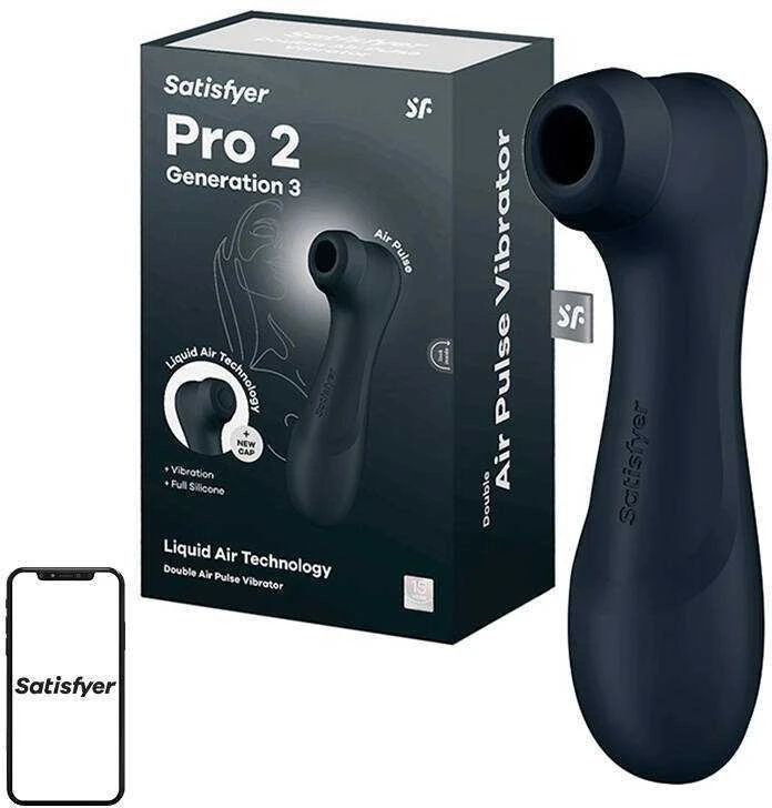 Satisfyer – Pro 2 Generation 3 App Controlled Juodas