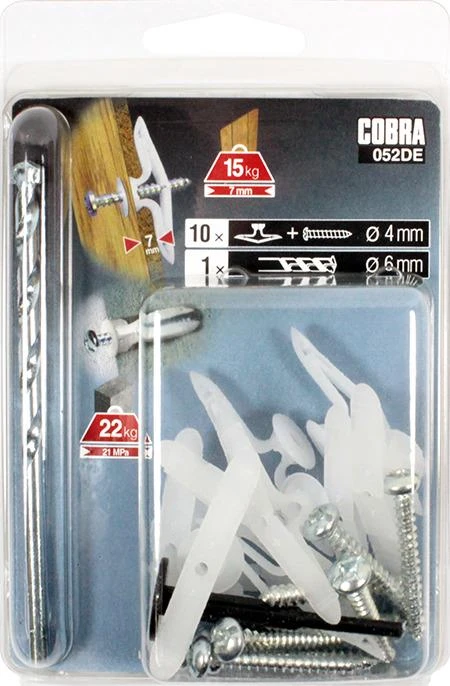 Cobra Įvarai GKP, 7,4 x 26 mm, nailoniniai, 10 vnt.