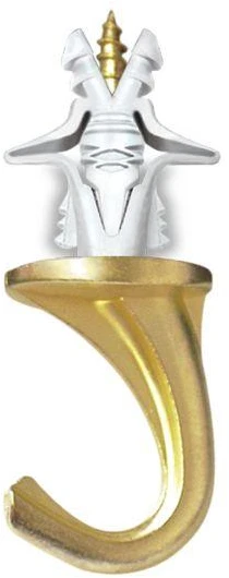 Laikiklis Cobra Kabliai GKP, Versa, 6 x 66 mm, žalvario spalvos, 2 vnt.