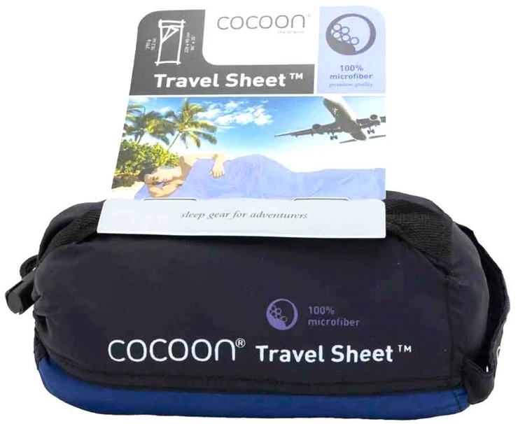Kelioninė patalynė COCOON TravelSheet Microfiber - Mėlyna