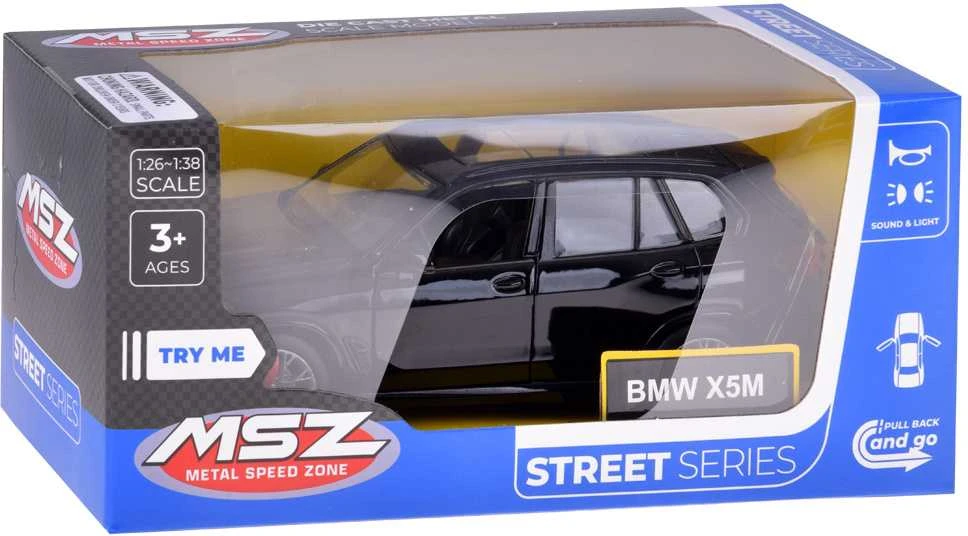 Jokomisiada Kolekcinis modelis BMW X5M metalinis automobilis su šviesomis ir garsu ZA5050