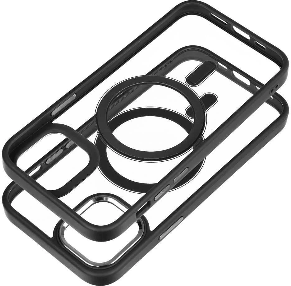 Oem Dėklas Color Edge Mag Cover (MagSafe) skirtas iPhone 12 / 12 Pro juodas