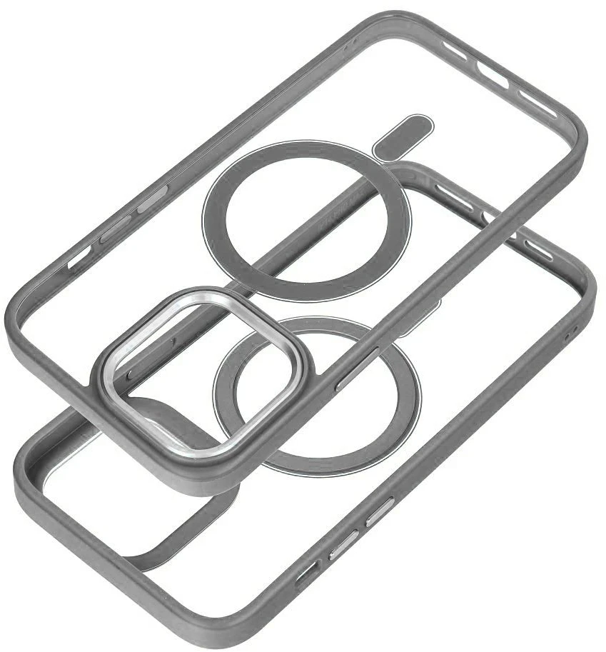 Oem COLOR EDGE MAG COVER dėklas, suderinamas su MagSafe, skirtas IPHONE 16 Plus, titano pilkas