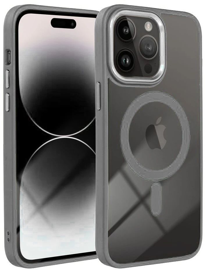 Oem COLOR EDGE MAG COVER dėklas, suderinamas su MagSafe, skirtas IPHONE 16 Plus, titano pilkas