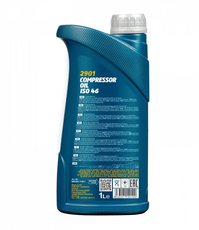 Kompresoriaus tepalas Mannol, 1 l