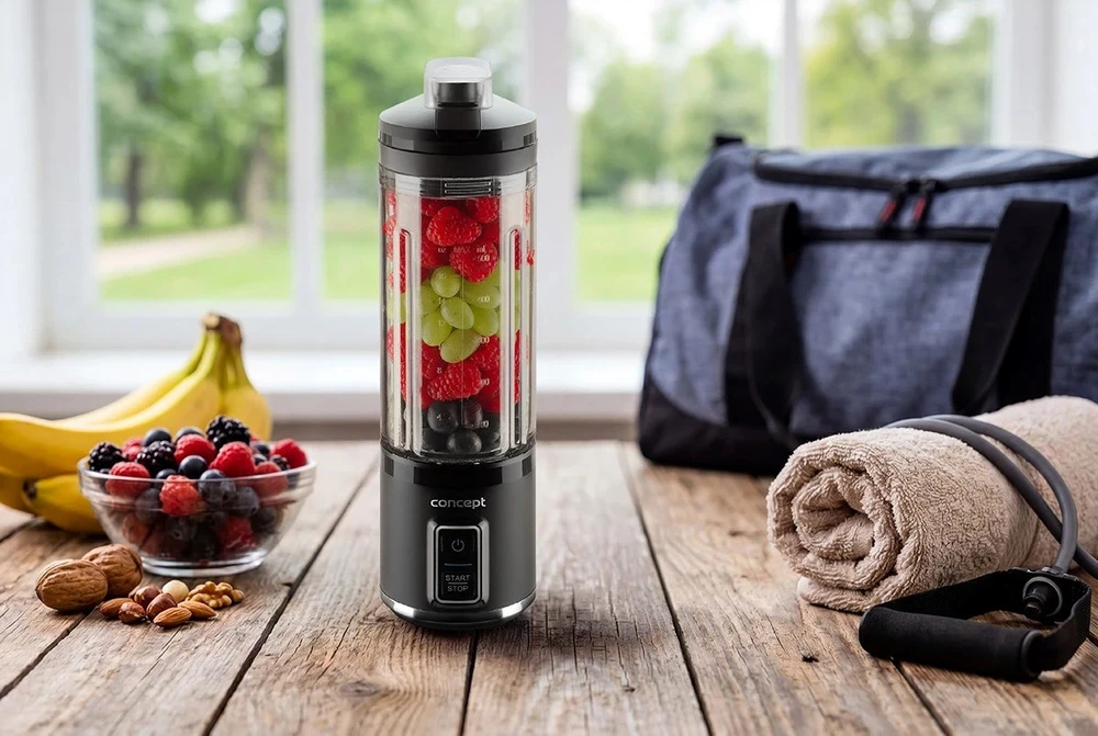CONCEPT SM4050 Smoothie NutriMaker Cordless plakiklis 120 W Juodas