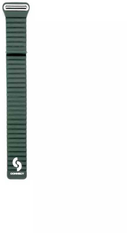 Araree Connect hibrīda ādas-silikona magnētiskā cilpa siksna 20mm (M/L 130mm) meža zaļa