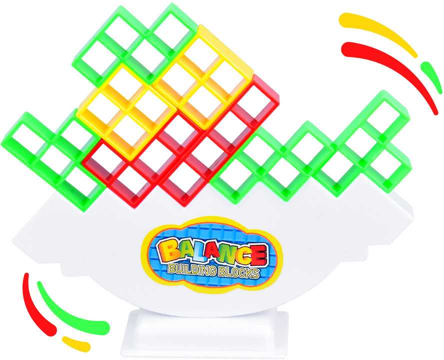 Jokomisiada Statybinių blokų balansavimo bokštas Tetris 3D arkadinis žaidimas ZA4967