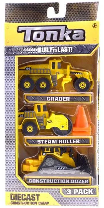 Hasbro Statybos mašinos „Tonka Autka“ rinkinys iš 3 ZA3617