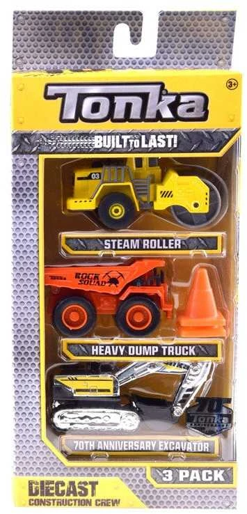 Hasbro Statybos mašinos „Tonka Autka“ rinkinys iš 3 ZA3617