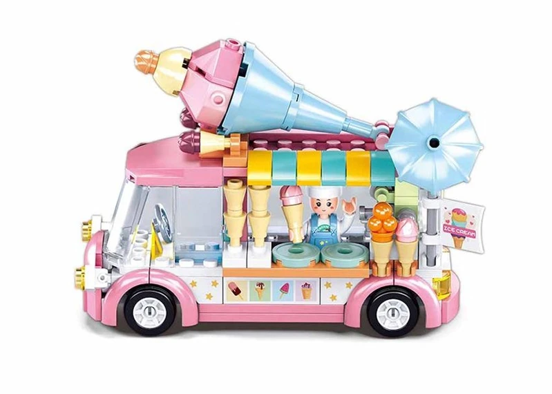 Konstruktorius Sluban Ice cream car M38-B0993A, plastikas