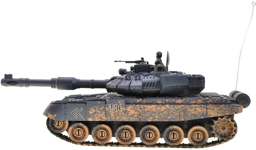 Jokomisiada kontroliuojamas TANK T90 šaudo važiuoja apšviestas RC0373