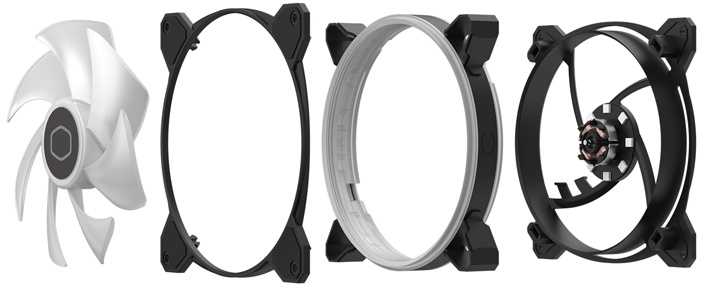 COOLER MASTER Korpuso ventiliatorius Masterfan MF140 Halo 2 ARGB