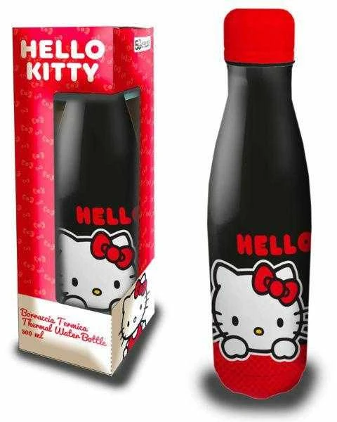 Coriex Hello Kitty vandens buteliukas 500ml juodos spalvos 10684