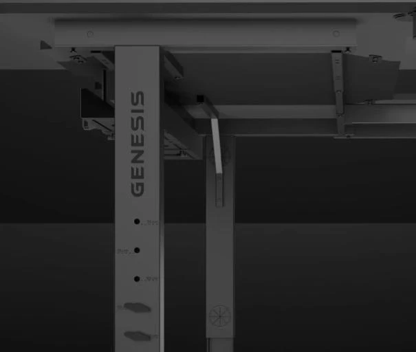 Genesis | Kampinis stalas žaidimų stalui Genesis Holm Modular 160 | NDS-2296 | Antracito Juodas