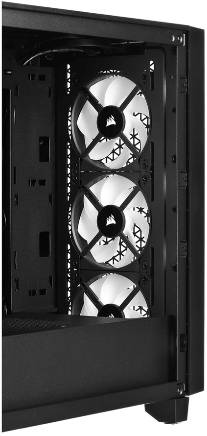 „Corsair“ | RGB grūdinto stiklo kompiuterio korpusas | 3000D | Juodas | Vidutinio dydžio bokštas | ATX