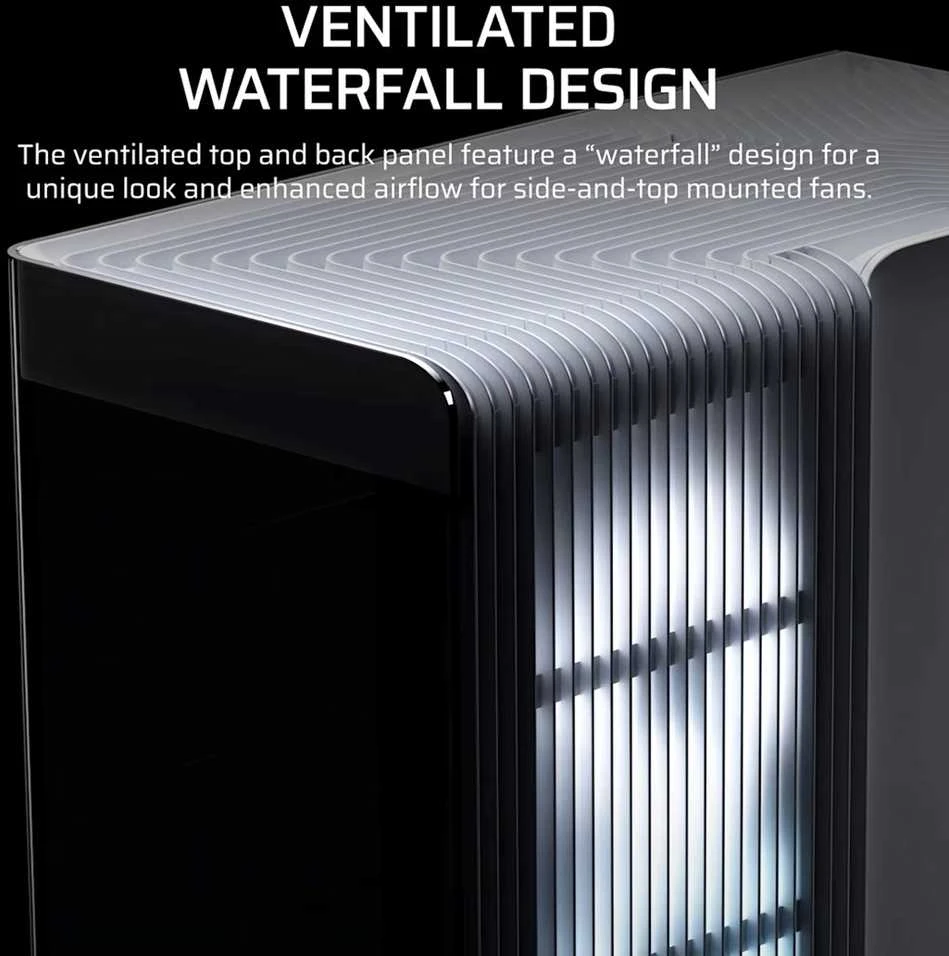 „Corsair FRAME 4500X RS-R ARGB“ korpusas, „Mid-Tower“, E-ATX, grūdintas stiklas – Baltas
