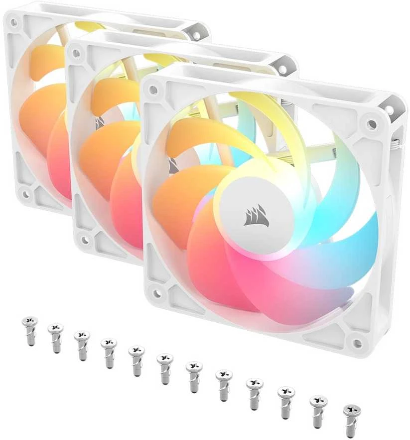 Corsair ventiliatorius 120*120*25 RS120-R Baltas ARGB
